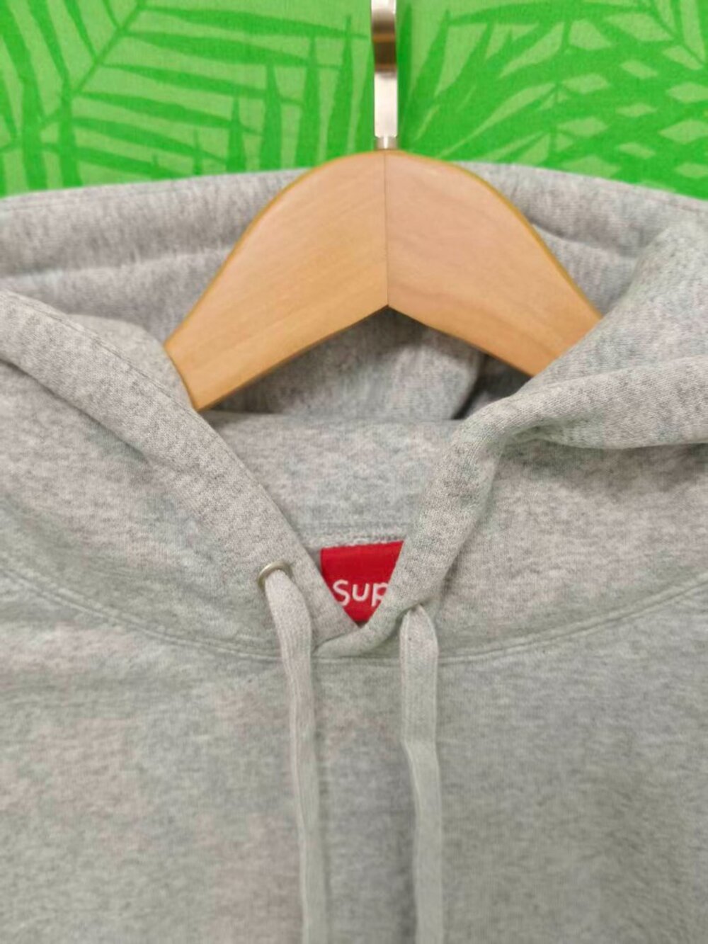 Supreme Grey Back Big Logo Hoodie Unisex Pullover Sweatshirt - Picture 5 of 8